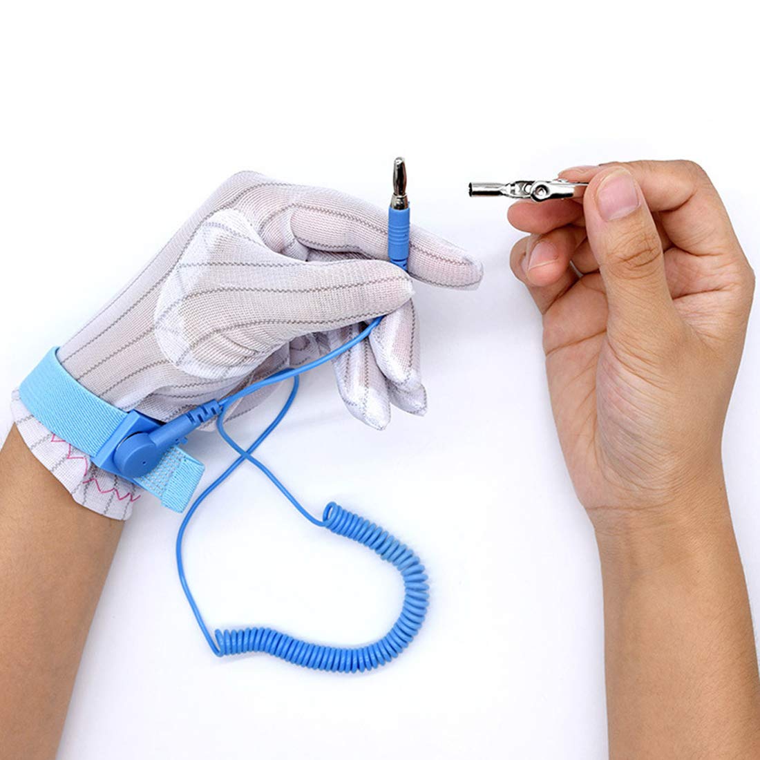 ESD Anti-Static Wrist Strap Components (1) : Amazon.sg: Industrial